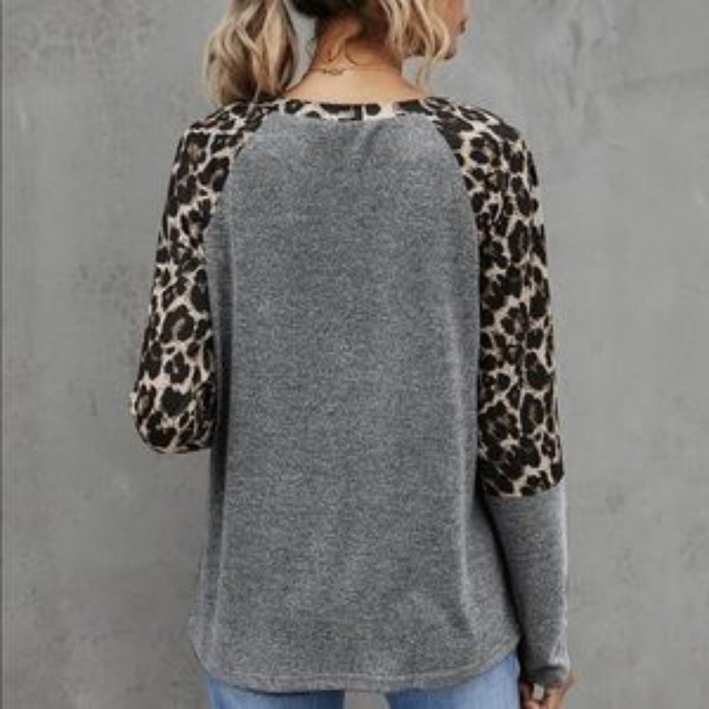 Charcoal Leopard Print Medium - image 4